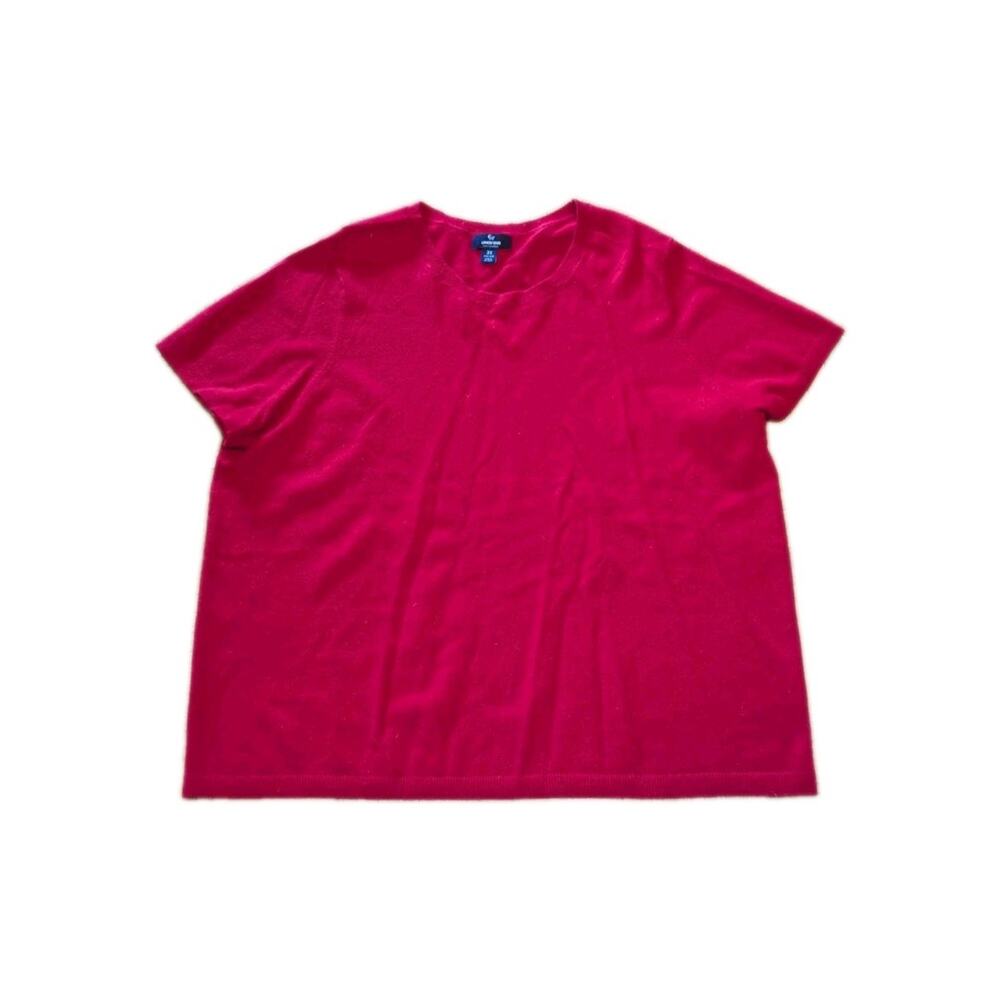 Lands’ End 100% Cashmere Short Sleeve Sweater